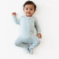 Shop All|Kyte Baby - Baby Zippered Footie In Fog - cutbabycare.com | baby boutique & care hub