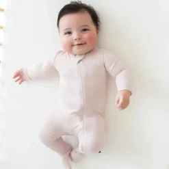 Shop All|Kyte Baby - Baby Zippered Footie In Blush - cutbabycare.com | baby boutique & care hub