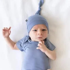 Shop All|Kyte Baby - Bamboo Baby Knotted Cap In Slate - cutbabycare.com | baby boutique & care hub
