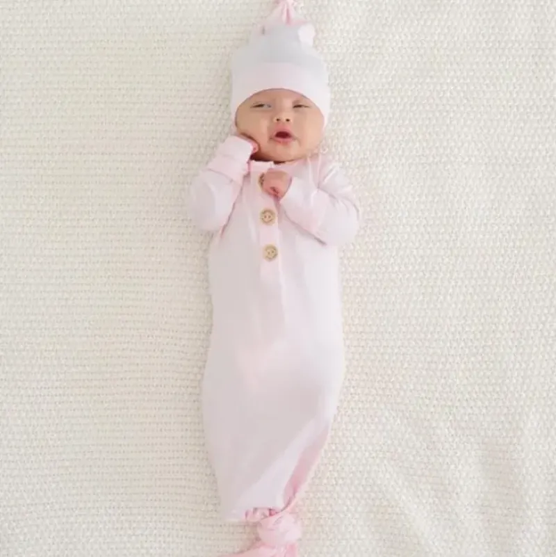 Shop All|Kyte Baby - Bamboo Baby Knotted Cap In Crepe - cutbabycare.com | baby boutique & care hub