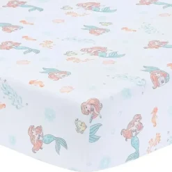 Shop All|Lambs & Ivy - Bedtime Originals Disney Baby The Little Mermaid White Fitted Crib Sheet, Ariel - cutbabycare.com | baby boutique & care hub