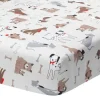 Shop All|Lambs & Ivy - Bow Wow Dog/Puppy Breathable 100% Cotton Baby Fitted Crib Sheet - cutbabycare.com | baby boutique & care hub