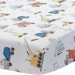 Shop All|Lambs & Ivy - Construction Zone Baby Fitted Crib Sheet - cutbabycare.com | baby boutique & care hub
