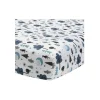 Shop All|Lambs & Ivy - Disney Baby Forever Pooh White/Blue Bear Fitted Crib Sheet - cutbabycare.com | baby boutique & care hub
