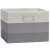 Shop All|Lambs & Ivy - Gray Ombre Foldable Storage Bin - cutbabycare.com | baby boutique & care hub