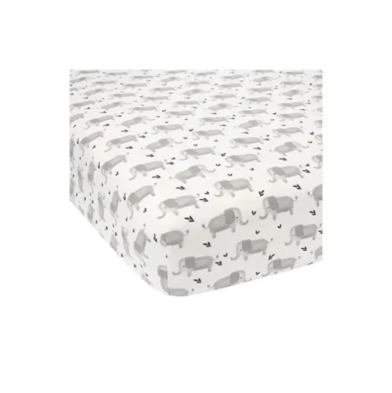 Shop All|Lambs & Ivy Elephant Crib Sheet - cutbabycare.com | baby boutique & care hub