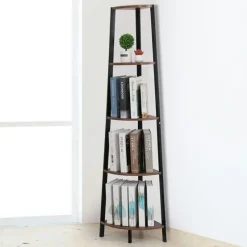 Shop All|Levede 5 Tier Corner Shelf Industrial Ladder Shelf Wooden Storage Display Rack - cutbabycare.com | baby boutique & care hub