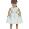 Shop All|Lito - Baby Dolls Tulle Dress With Floral Design, Blue - cutbabycare.com | baby boutique & care hub