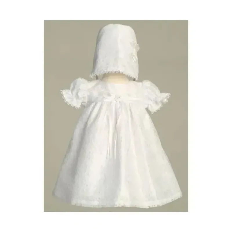 Shop All|Lito - Baby Girl Lace Yoke White Short Dress Melissa - cutbabycare.com | baby boutique & care hub
