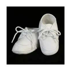 Shop All|Lito - Boys' Cotton Christening Bootie, White - cutbabycare.com | baby boutique & care hub