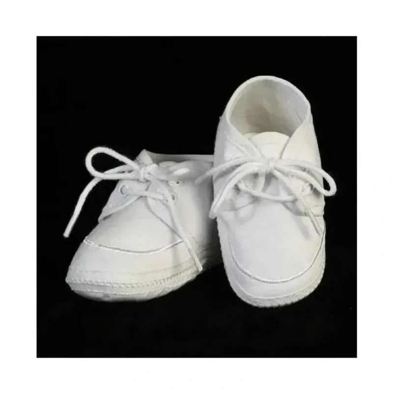 Shop All|Lito - Boys' Cotton Christening Bootie, White - cutbabycare.com | baby boutique & care hub