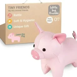 Shop All|Little Big Friends - Tiny Friends Rattle Toy, Leon The Pig - cutbabycare.com | baby boutique & care hub