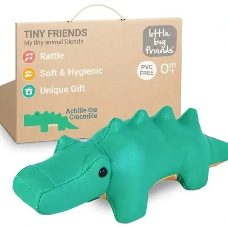Shop All|Little Big Friends - Tiny Friends Rattle Toy, Achille The Crocodile - cutbabycare.com | baby boutique & care hub