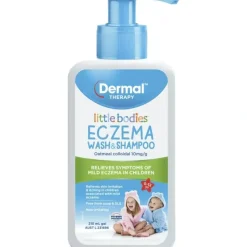 Health Safety|Little Bodies Eczema Wash & Shampoo Bottle With Pump 210mL - cutbabycare.com | baby boutique & care hub
