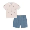 Shop All|Little Me - Baby Boy Anchor Cotton Piqué Polo Short Set - cutbabycare.com | baby boutique & care hub