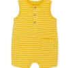 Shop All|Little Me - Baby Boy Focus Kids Sunrays Rib Romper - cutbabycare.com | baby boutique & care hub