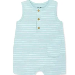 Shop All|Little Me - Baby Boy Focus Kids Coastal Rib Romper - cutbabycare.com | baby boutique & care hub