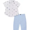 Shop All|Little Me - Baby Boy Golf Woven Pant Set, Blue - cutbabycare.com | baby boutique & care hub