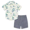 Shop All|Little Me - Baby Boy Tropical Woven Short Set - cutbabycare.com | baby boutique & care hub