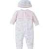 Shop All|Little Me - Baby Bunnies Footie/Hat, White Print - cutbabycare.com | baby boutique & care hub