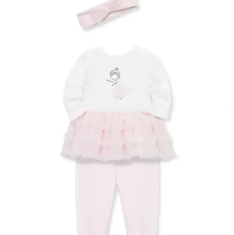 Shop All|Little Me - Baby Girl Ballerina Tutu Set & Headband, Pink - cutbabycare.com | baby boutique & care hub