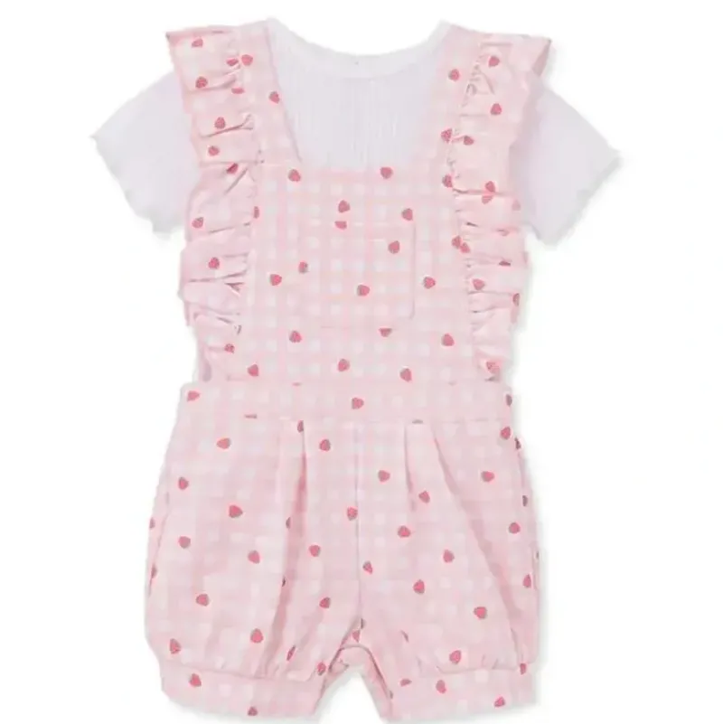 Shop All|Little Me - Baby Girl Strawberry Knit Jumper Set, Pink - cutbabycare.com | baby boutique & care hub