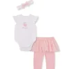 Shop All|Little Me - Baby Girl Sweet Skegging Set, Pink - cutbabycare.com | baby boutique & care hub
