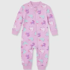 Shop All|Little Me - Baby Girl Unicorn Zip Front Lavender - cutbabycare.com | baby boutique & care hub