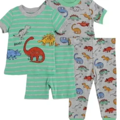 Shop All|Little Me - 4Pk Baby Boy Dino Pj Green - cutbabycare.com | baby boutique & care hub
