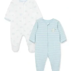 Shop All|Little Me - 2Pk Baby Boy Wonder Footies Blue - cutbabycare.com | baby boutique & care hub