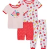 Shop All|Little Me - 4Pk Baby Fruit Pj Red - cutbabycare.com | baby boutique & care hub