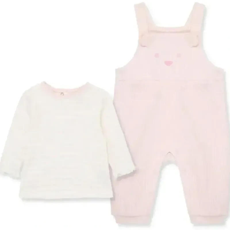 Shop All|Little Me - 2Pk Baby Girl Charms Overall Set Pink - cutbabycare.com | baby boutique & care hub
