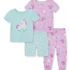 Shop All|Little Me - 4Pk Baby Girl Unicorn Pj Lavender - cutbabycare.com | baby boutique & care hub