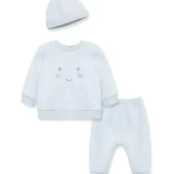 Shop All|Little Me - 3Pk Baby Joy Quilt Pant Set Grey - cutbabycare.com | baby boutique & care hub