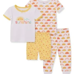 Shop All|Little Me - 4Pk Baby Neutral Sunshine Pj Yellow - cutbabycare.com | baby boutique & care hub