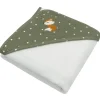 Bath Potty|Living Textiles Baby Infant Cotton Hooded Bathtime Drying Towel Forest Retreat - cutbabycare.com | baby boutique & care hub