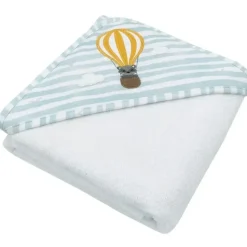 Bath Potty|Living Textiles Newborn/Infant/Baby Cotton Nursery Hooded Towel Up Up & Away - cutbabycare.com | baby boutique & care hub