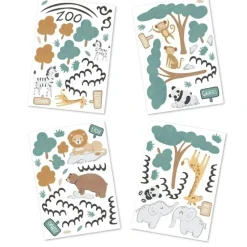 Shop All|Lolli Living Day At The Zoo Wall Decal Set - cutbabycare.com | baby boutique & care hub
