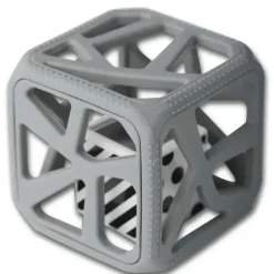Stroller|Malarkey Kids Soft Chewing Cube Baby/Infant 3m+ Sensory Rattle/Teether Toy Grey - cutbabycare.com | baby boutique & care hub