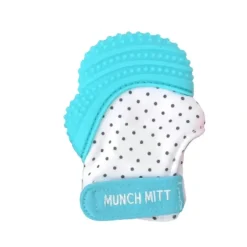 Shop All|Malarkey Munch Mitt Teething Mitten Aqua Blue - cutbabycare.com | baby boutique & care hub