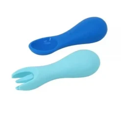 Shop All|Marcus & Marcus Silicone Palm Grasp Spoon & Fork Set- Lucas - cutbabycare.com | baby boutique & care hub