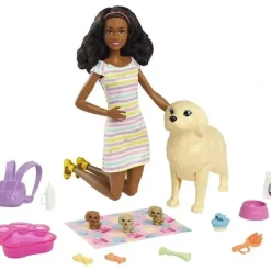 Shop All|Mattel - Barbie Brunette Doll with Mommy Dog - cutbabycare.com | baby boutique & care hub