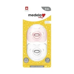 Shop All|Medela Soft Silicone Duo Girl Pink Soothers 0-6 Months - cutbabycare.com | baby boutique & care hub