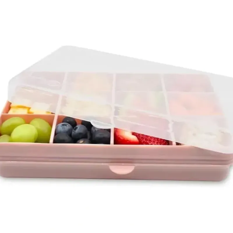 Shop All|Melii - 12 Compartments Divided Snack Container, Pink - cutbabycare.com | baby boutique & care hub