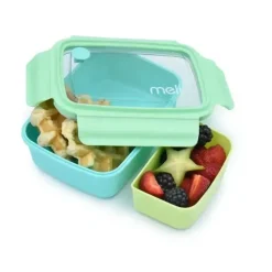 Shop All|Melii - Bento Box with Removable Compartments, 1250ml, Blue Mint Lime - cutbabycare.com | baby boutique & care hub