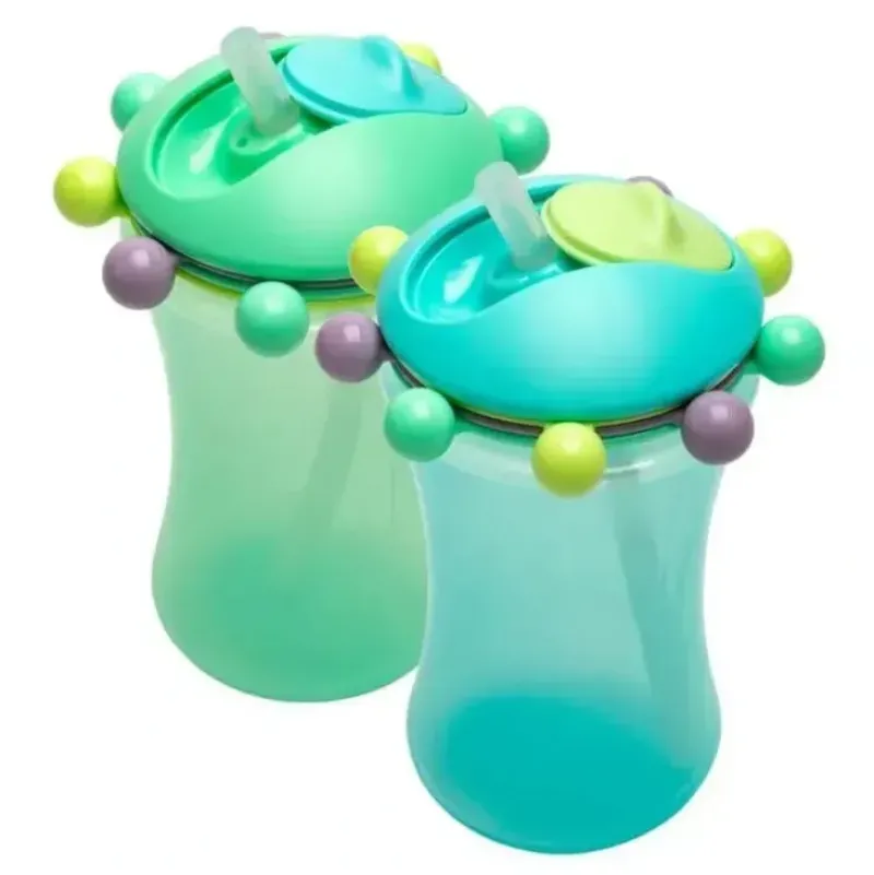 Shop All|Melii - 2Pk Abacus Straw Sippy Cup, Blue/Mint - cutbabycare.com | baby boutique & care hub