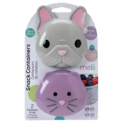 Shop All|Melii - 2Pk Bulldog & Cat Snack Container - cutbabycare.com | baby boutique & care hub
