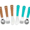 Shop All|Melii - 6Pk Toddler & Kid Feeding Spoon Fork & Knife Set, Bear & Shark - cutbabycare.com | baby boutique & care hub