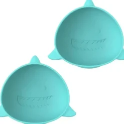Shop All|Melii - Silicone Suction Bowls for Babies and Toddlers, 10.1 oz - 2 Pack, Shark Blue - cutbabycare.com | baby boutique & care hub