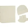 Car Seats|Merino Kids | Cocooi Blanket Beanie & Bootie Set - Cream (0-3 mths) - cutbabycare.com | baby boutique & care hub